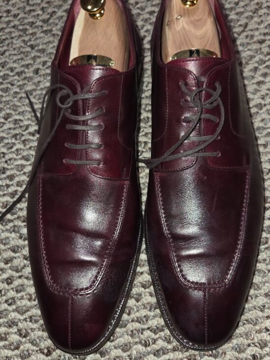 Cobbler Union Oxblood Burgundy Calfskin Norwegian Split Toe Derby UK 11 US 12 main image 11
